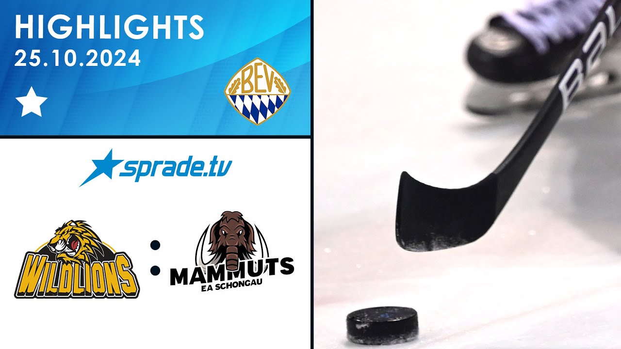 25.10.2024 - Highlights - ERSC Amberg vs. Schongau Mammuts