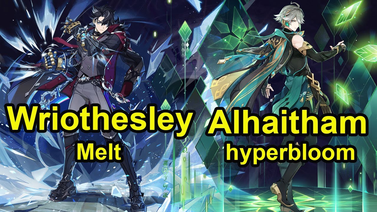 Wriothesley C0 melt & Alhaitham C0 hyperbloom spiral abyss floor 12 gesnhin impact