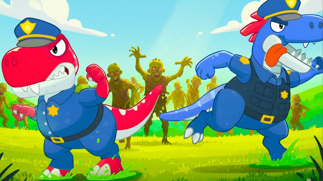 Dinosaur Robot Transformers at the Zoo | Play Maze Game Nuton and Lola Kid Songs