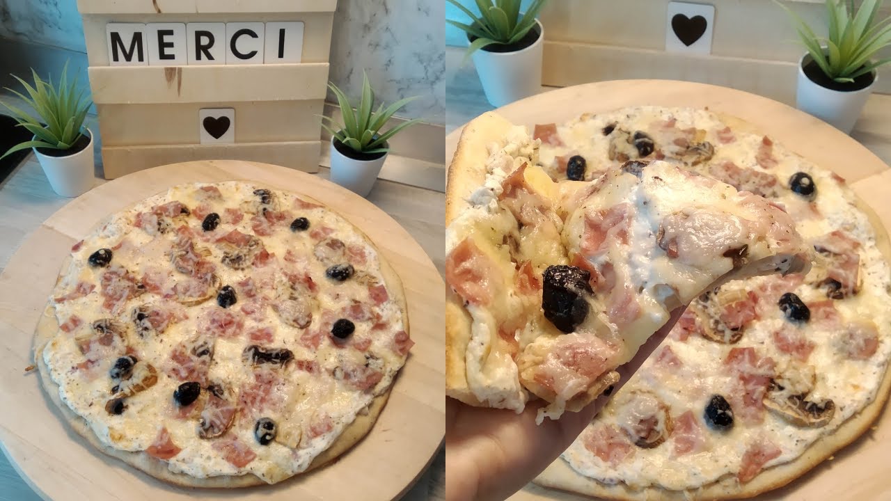 Comment faire une bonne PIZZA 🍕 CRÉMIÈRE à ma façon 😋👍