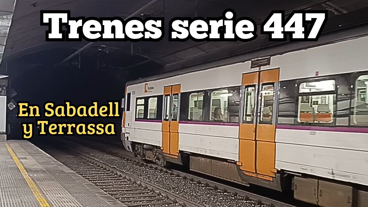 Trenes serie 447 Rodalies Renfe Cercanías, líneas R4 y RL4. Estaciones subterráneas
