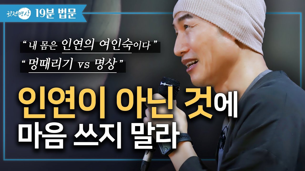 인생을 살아가는 지혜 🛎️ 1.인연이 아닌 것에 마음쓰지 말라 2.내 몸은 인연의 여인숙이다 3.멍때리기 VS 명상은 어떻게? #채환법문 #인연 [19분]