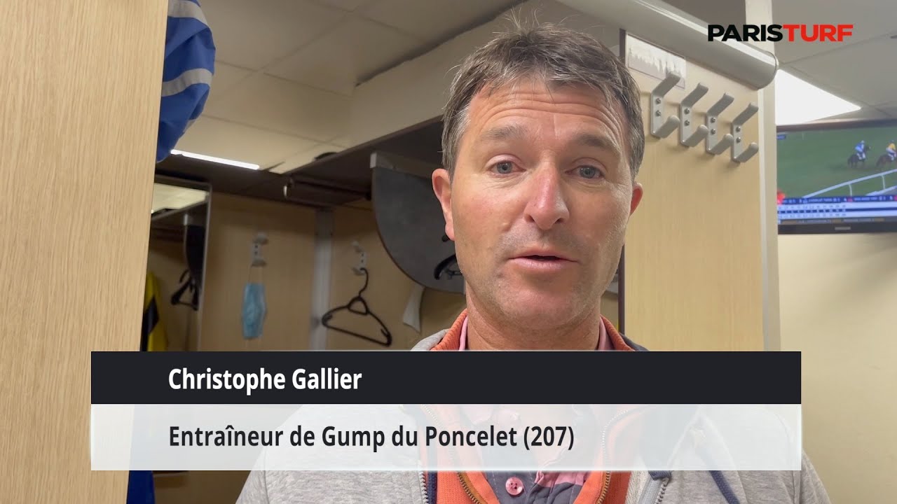 Christophe Gallier, entraîneur de Gump du Poncelet (15/10 à Vincennes)