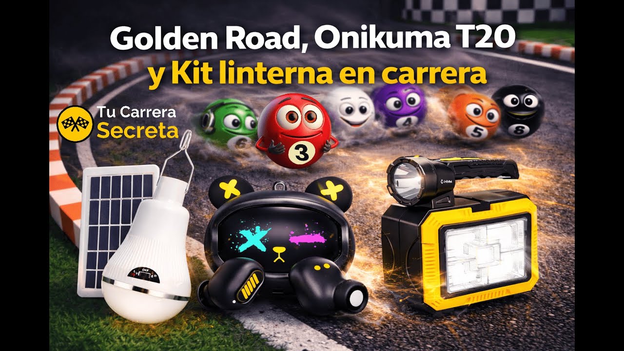 Tecnología y seguridad por poco: Golden Road GR-028💡, ONIKUMA T20🎧 y Linterna Herramienta🔦🛠️