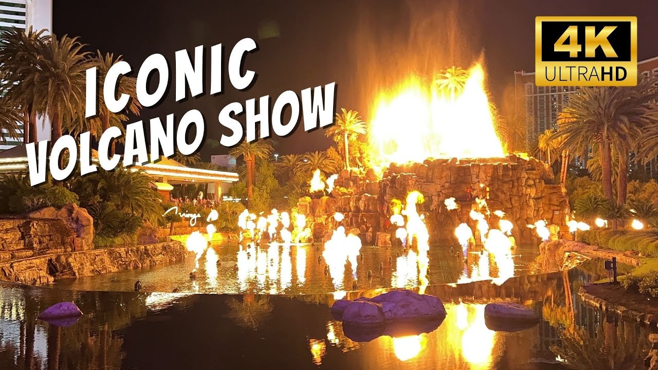 Iconic Volcano Show at Mirage Hotel & Casino on Las Vegas Strip | Soon To Be Demolished