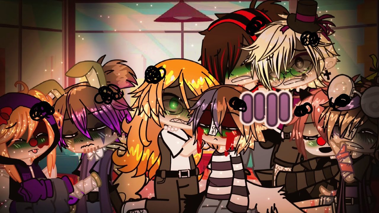 ALL the Aftons+ Ennard, Nightmare, and Goldie get sick // original? //  👁👄👁