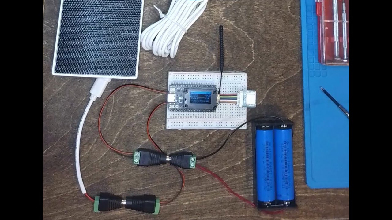 Heltec V4 Solar Setup: 18650 Battery Bank, and Solar Wiring!