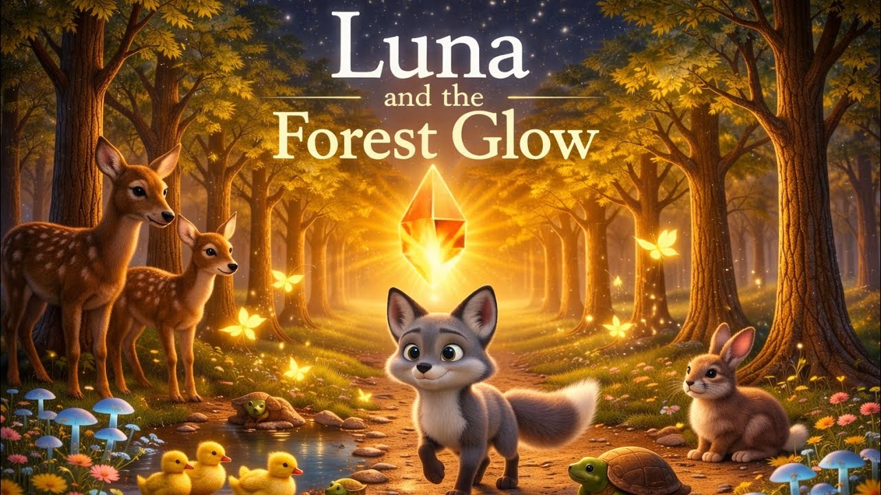 Luna and the forest glow | Kids cartoon |