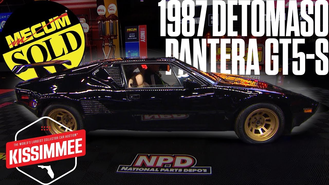 Rare DeTomaso Pantera GT5-S Sells at Mecum Kissimmee