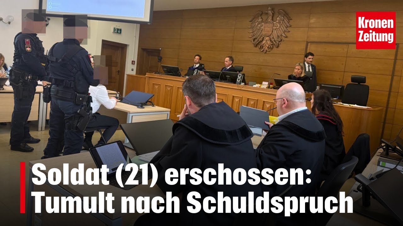 Mord in T&uuml;rk-Kaserne: Tumult nach Schuldspruch | krone.tv NEWS