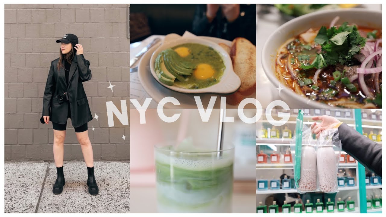 nyc diaries | exploring the city, trying new foods, matcha latte tutorial!