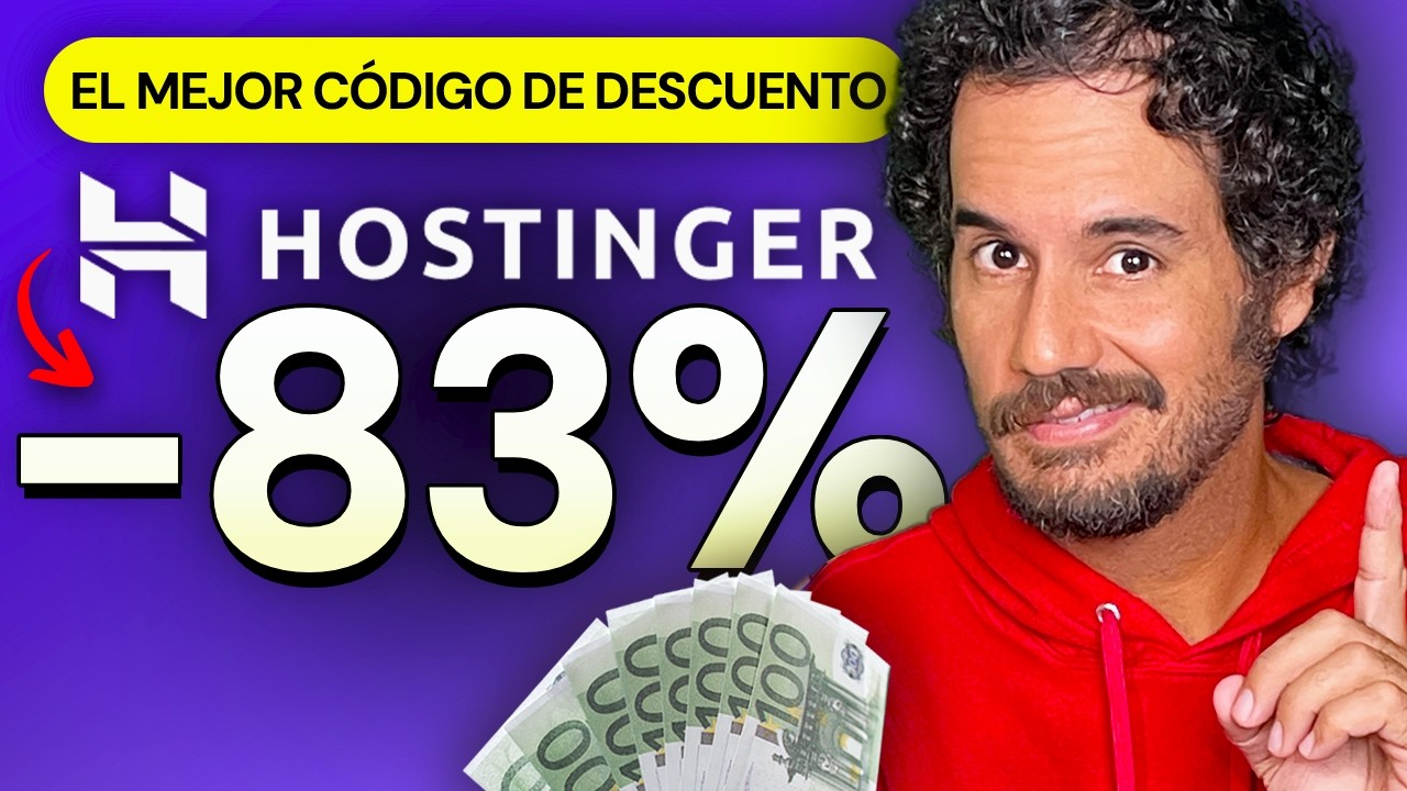 El mejor c&oacute;digo de descuento Hostinger | &iexcl;Ahorra en GRANDE hoy!