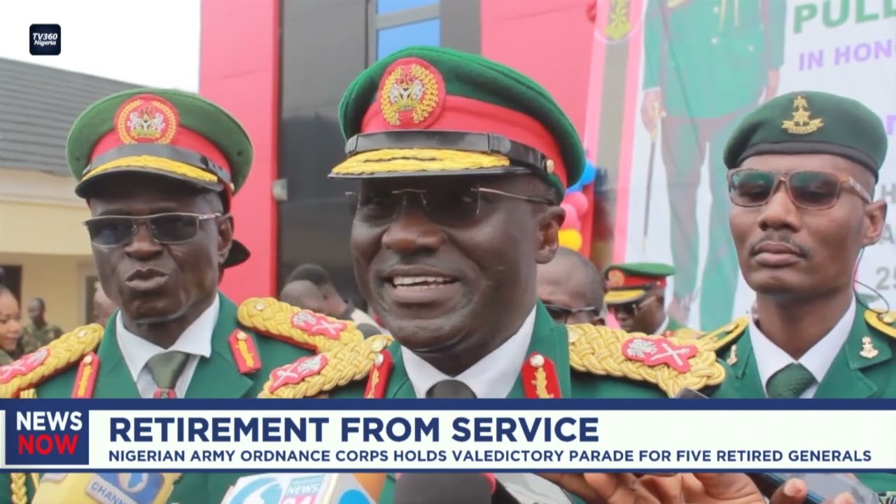 Nigerian Army Ordnance Corps Holds Valedictory Parade for Five Retired Generals