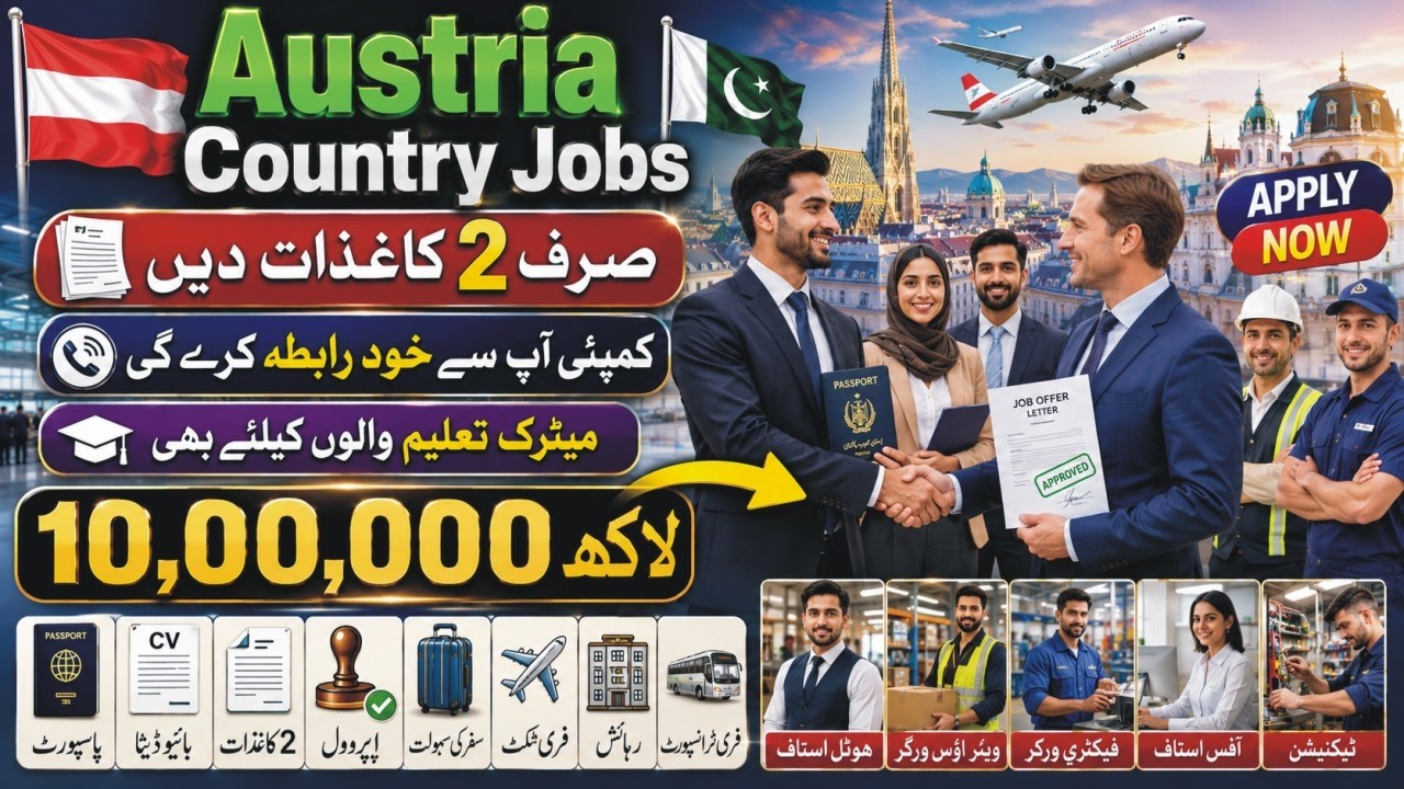 Austria Jobs 2026 How To Apply | Austria Work Permit Visa For Pakistani | Austria Jobs Seeker Visa