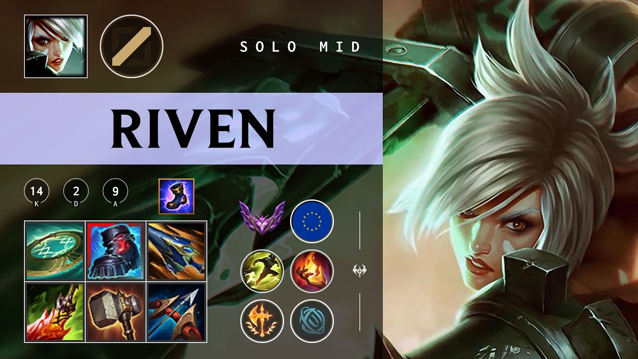 Riven Mid vs Galio - EUW Master Patch 26.04
