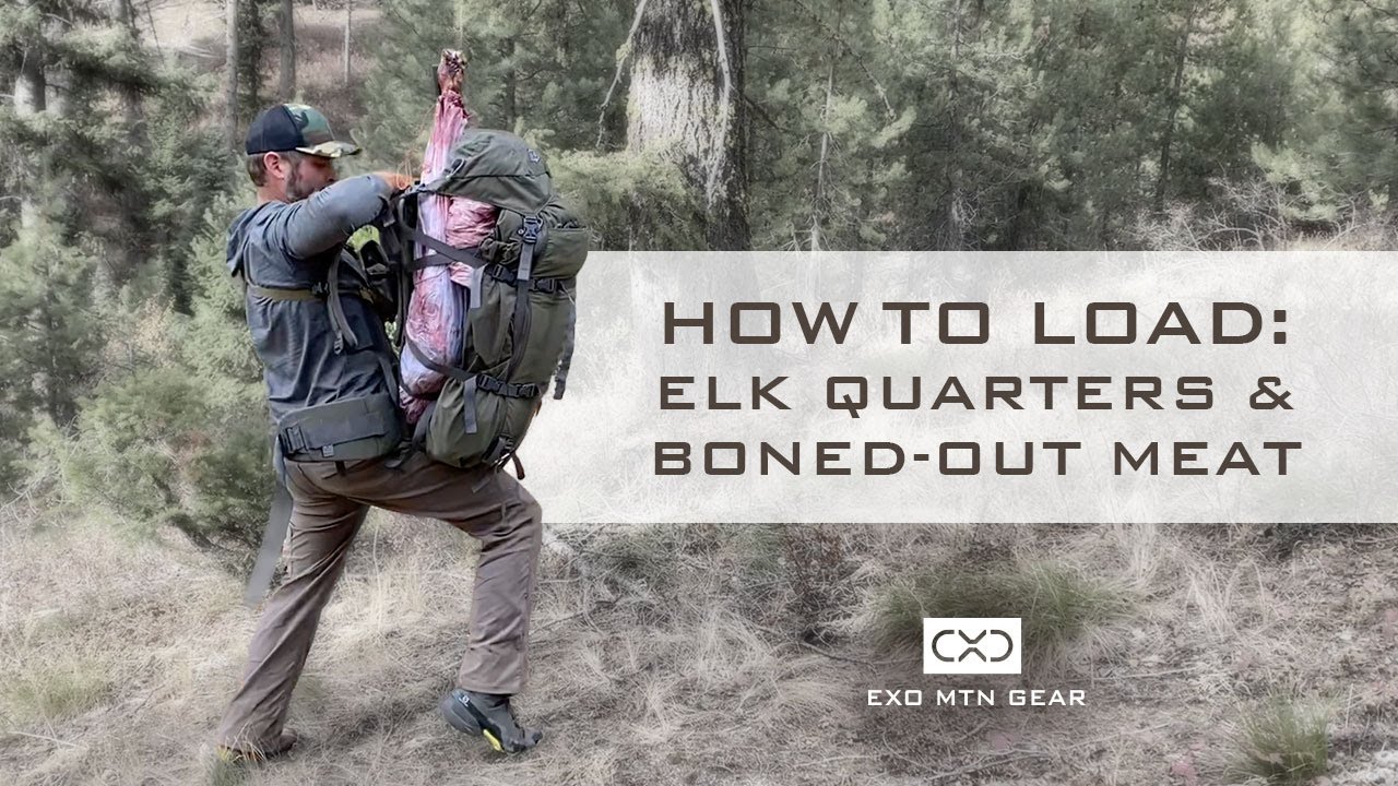 Exo Mtn Gear - How to Load Quarters & Boned-Out Meat on the K3 Frame