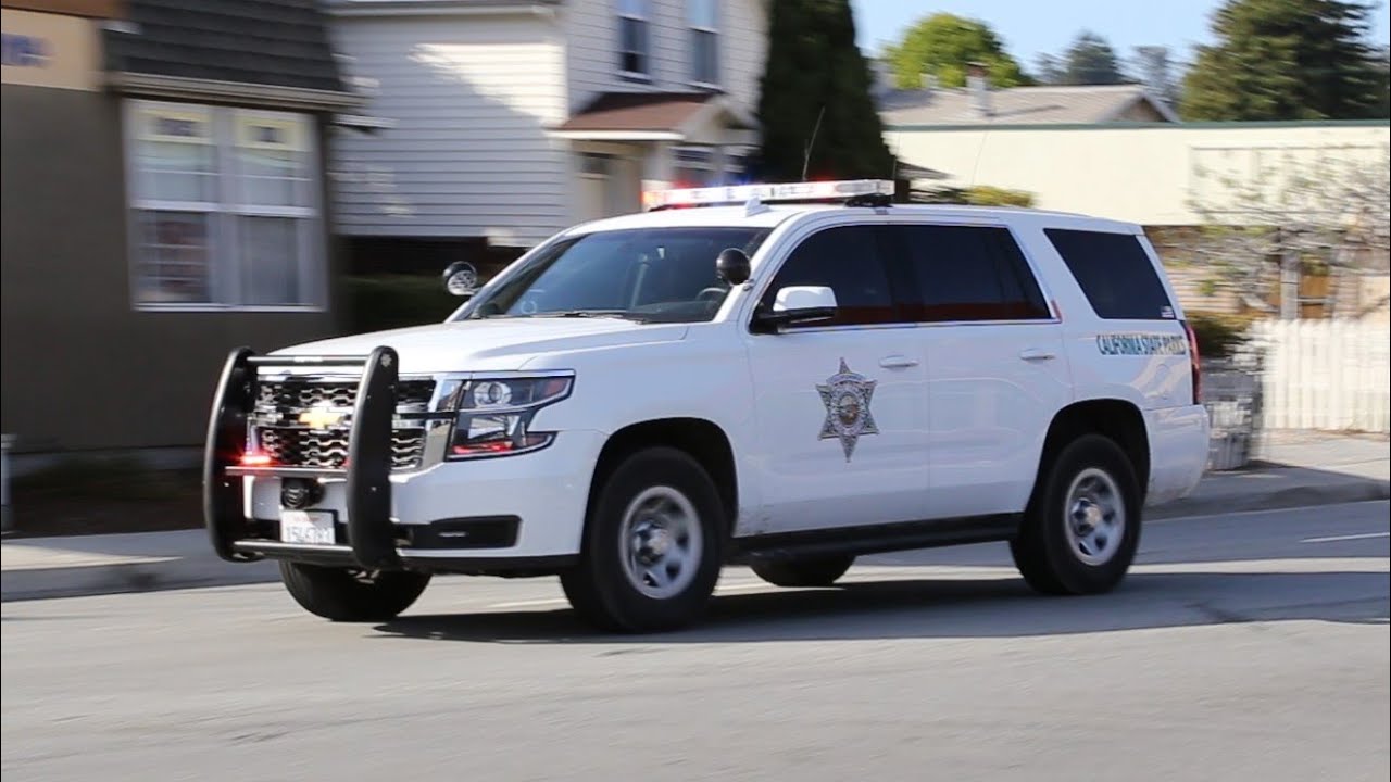 California Highway Patrol and State Parks responding Code 3 to an Urgent Call!