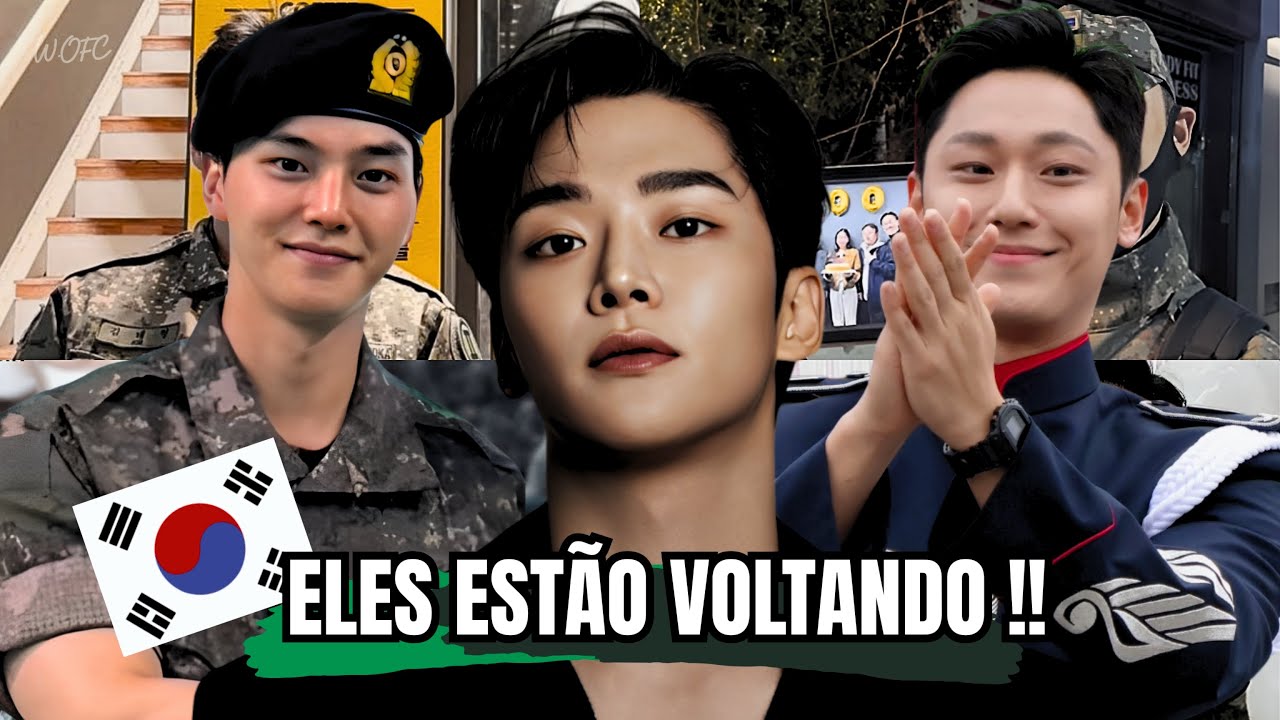 ATORES COREANOS QUE ESTÃO INDO E VOLTANDO DO SERVIÇO MILITAR EM 2025 🪖🇰🇷