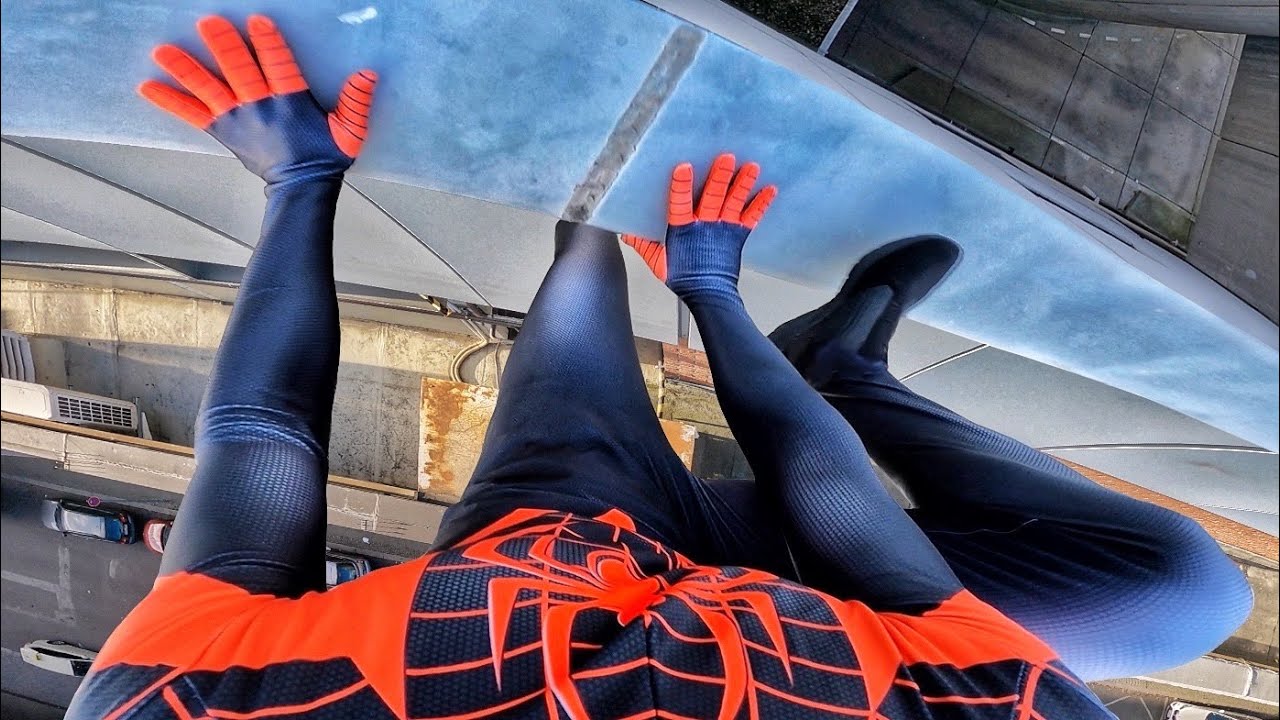 SPIDERMAN Fights Crime - Real Life Parkour POV (Miles Morales)