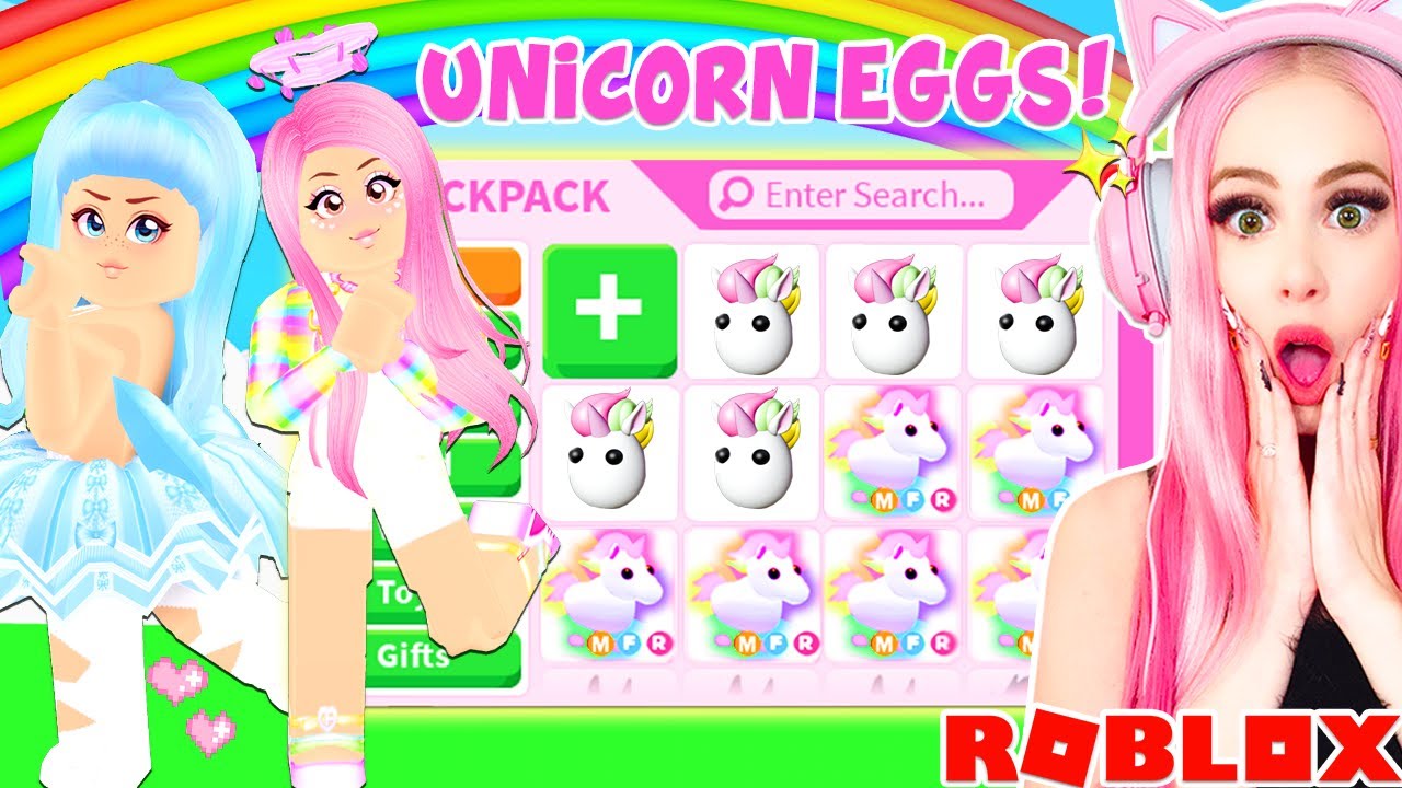 We Opened 100 UNICORN EGGS In Adopt Me To Make MEGA NEON UNICORNS... Roblox Adopt Me