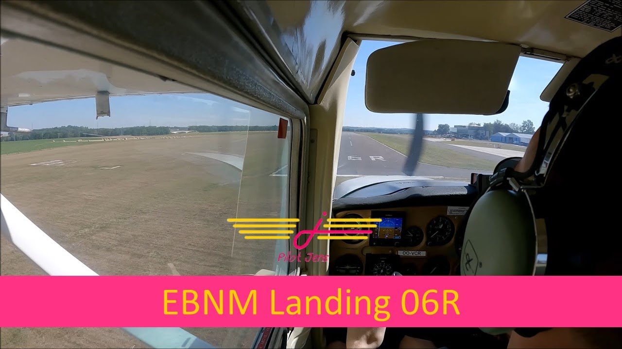 EBNM, Namur-Suarlée Landing 06R with ATC