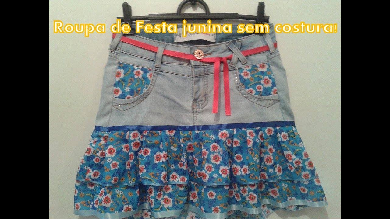 Roupa de Festa junina sem costura!