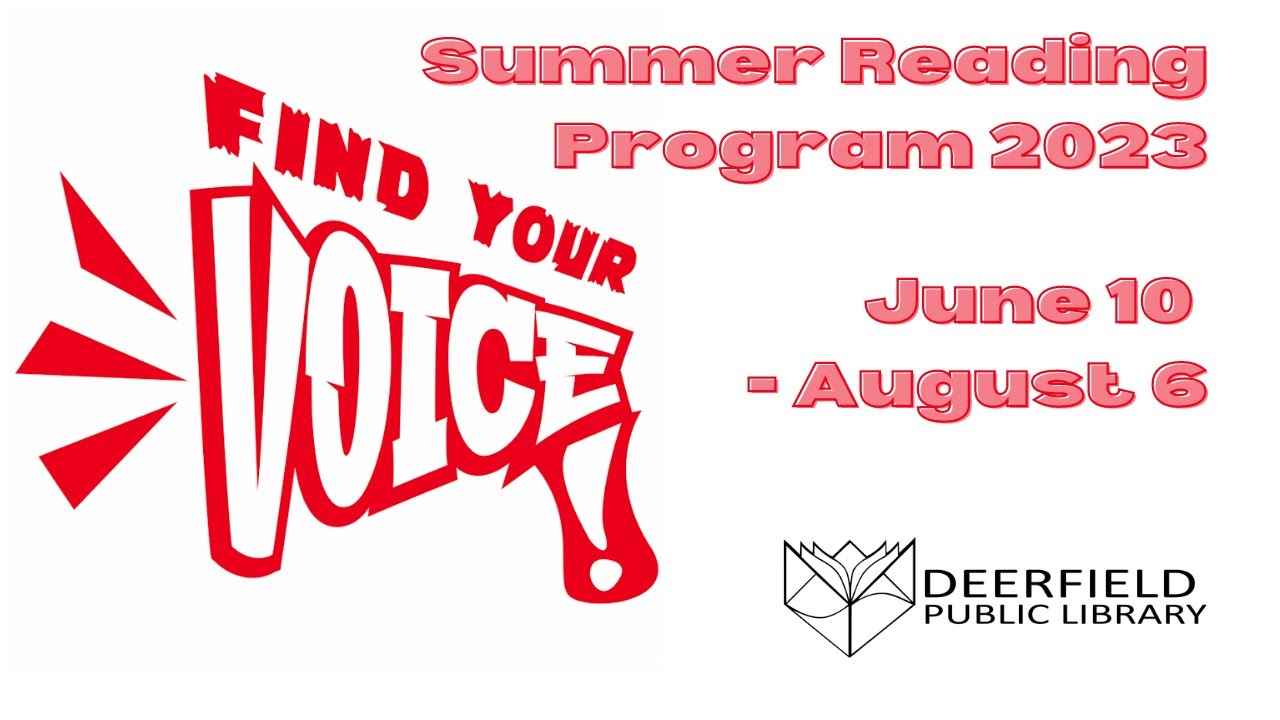 Summer Reading Program 2023: Find Your Voice