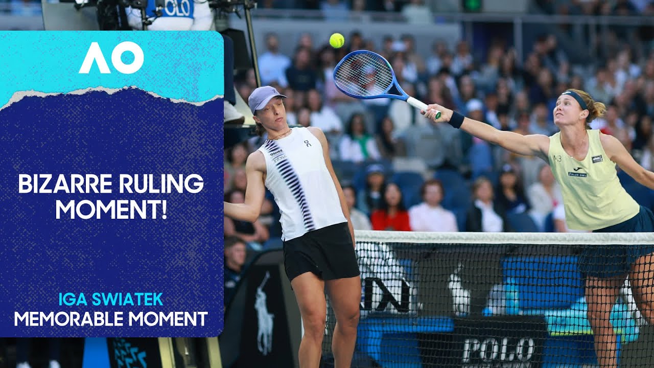 Swiatek Wins Point After Bouzkova Touches Net | Australian Open 2026