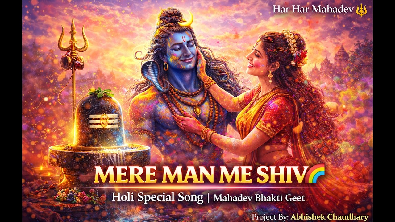 शिव Mere Man Me Shiv 🌈 Holi Special Song | Mahadev Bhakti Geet | Har Har Mahadev