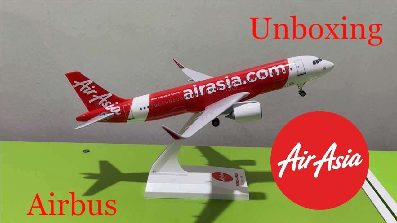 ✈️🅰️AirAsia Airbus A320NEO Unboxing (ASMR)