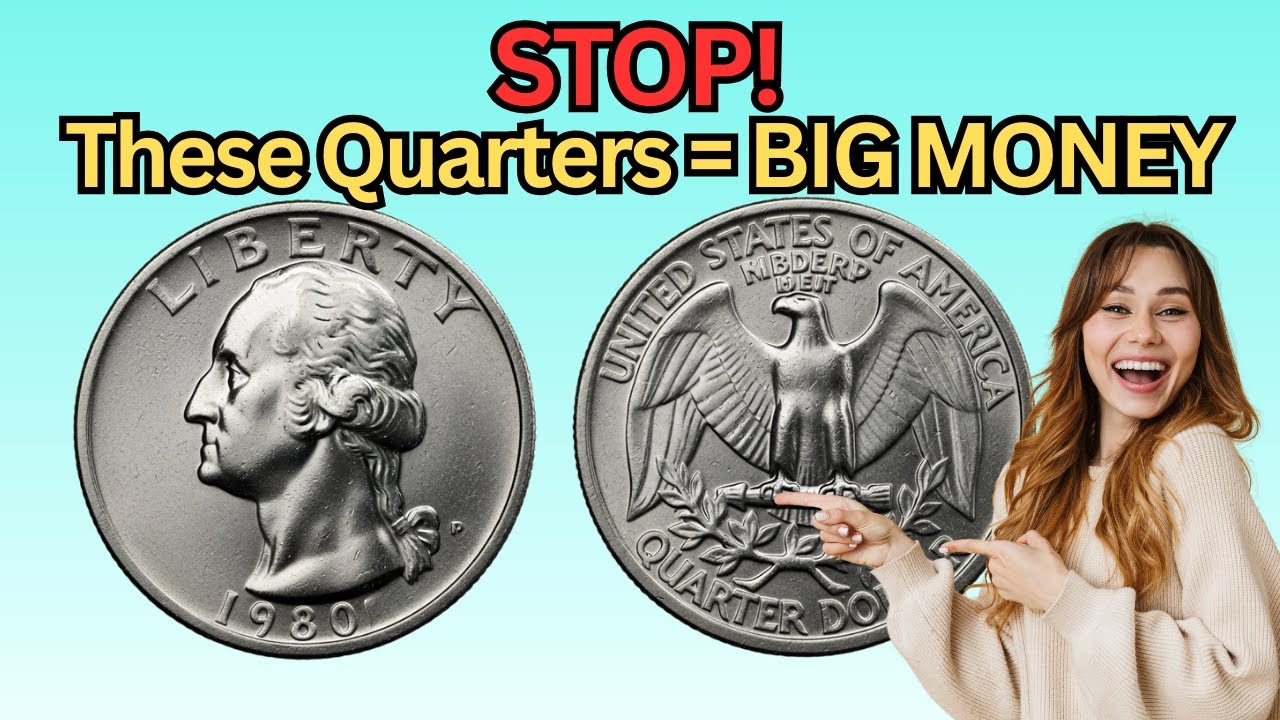 Super Rare 1980s Washington Quarters Worth Up To $18,000 - Still in Circulation! Lucky Owners Only!