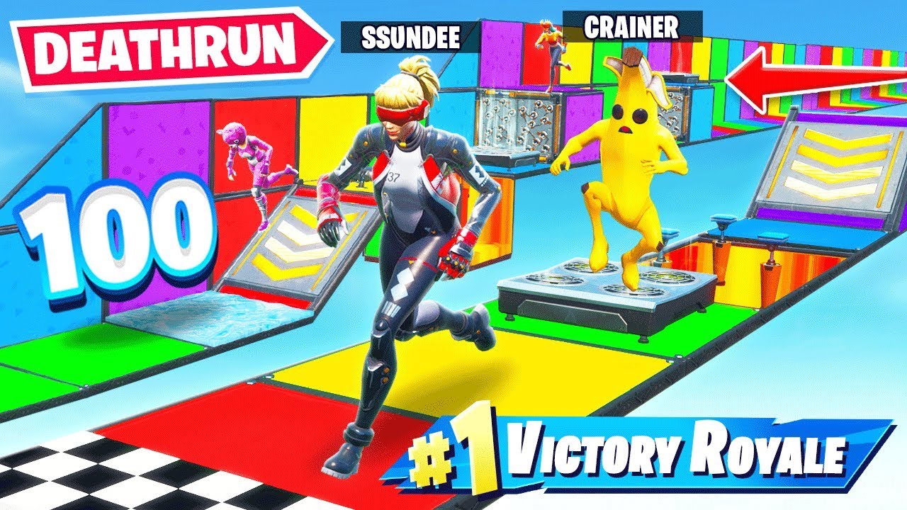 *100 LEVEL* SSUNDEE DEATH RUN! *NEW* MAP in Fortnite!