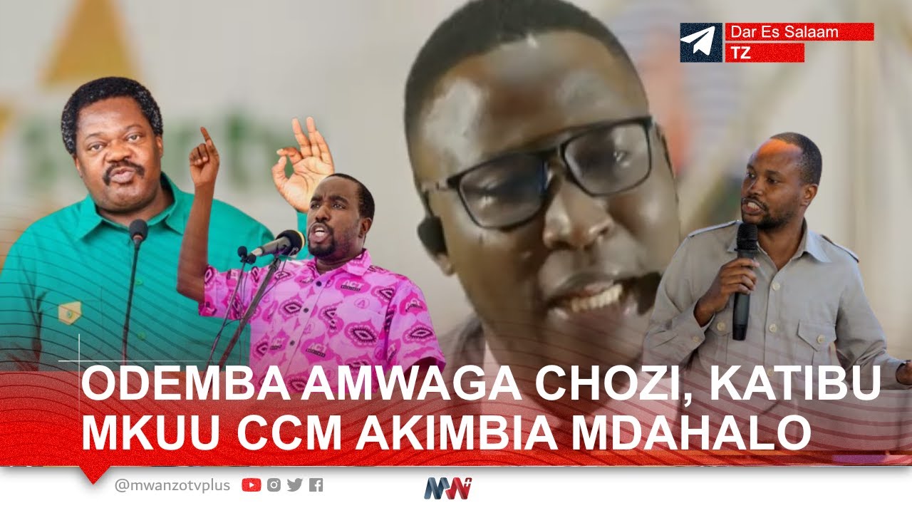 CHIEF ODEMBA AMWAGA MACHOZI UKUMBINI | KATIBU MKUU WA CCM AKIMBIA MDAHALO, MNYIKA NA ADO WATIA MGUU