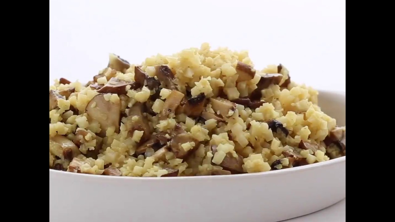 Low Carb Cauliflower Mushroom Risotto