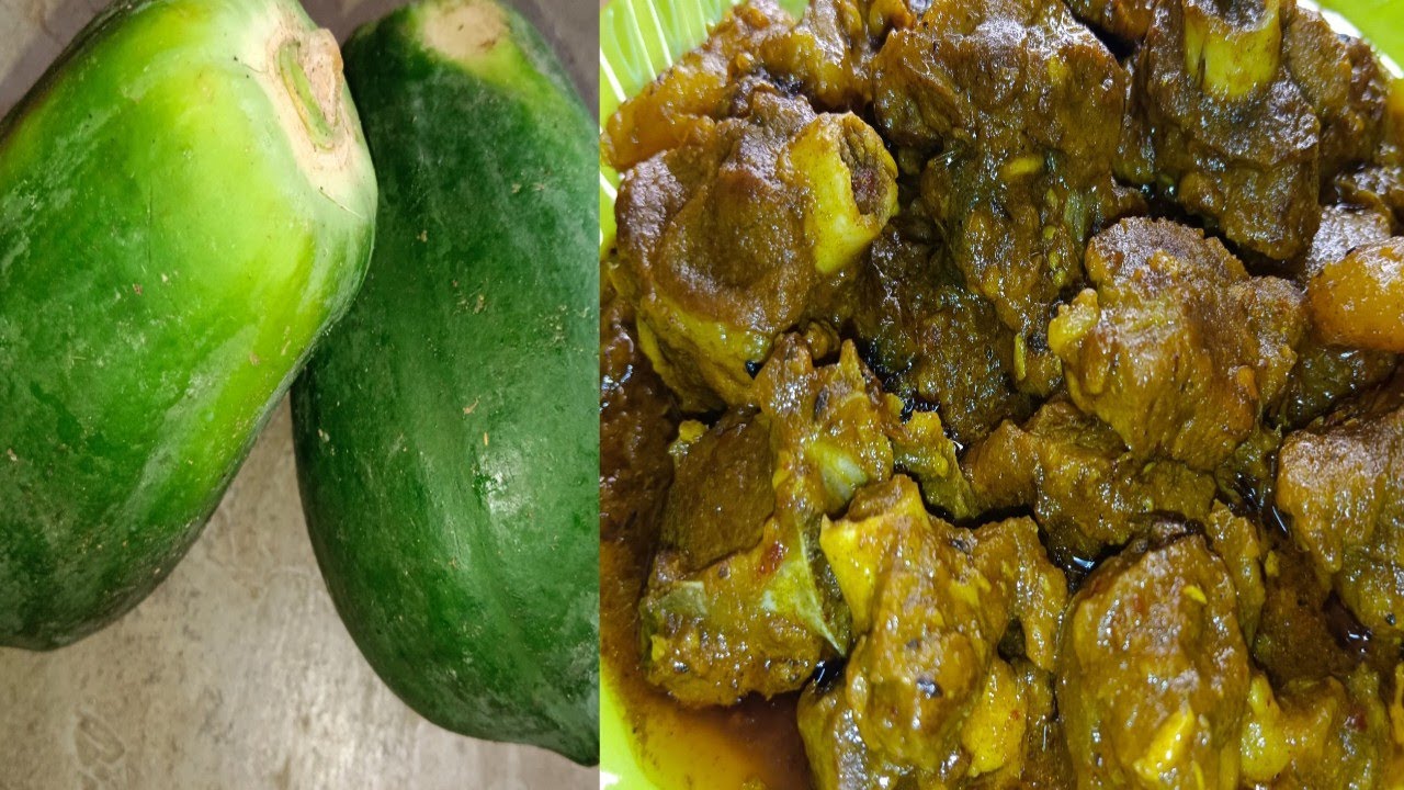 Mutton Recipe|mutton with papaya|#tasty mutton curry#