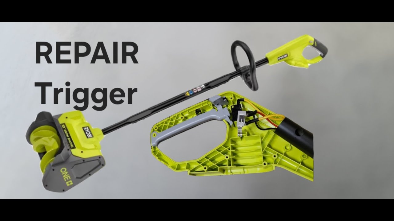 Ryobi 18V Snow Shovel Fix: Intermittent Trigger Repair (P2706BTLVNM)