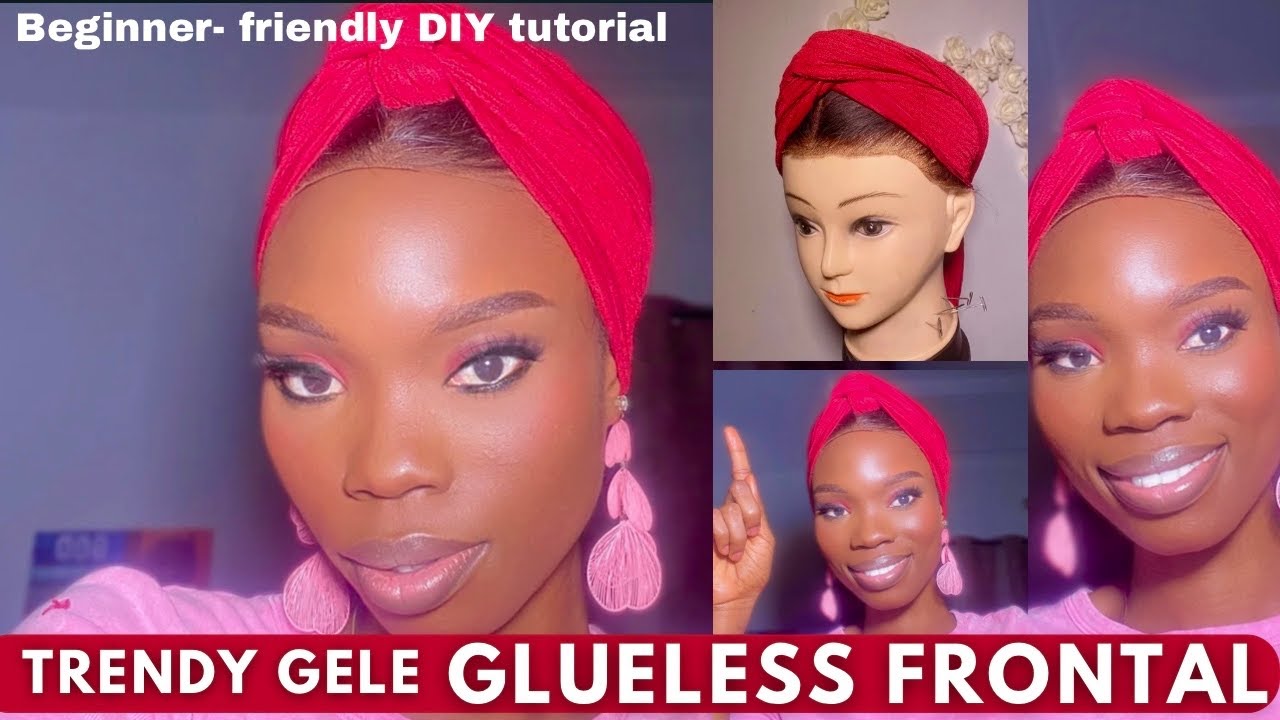 How To Make Trending Glueless Frontal Wig  #gluelesswigs
