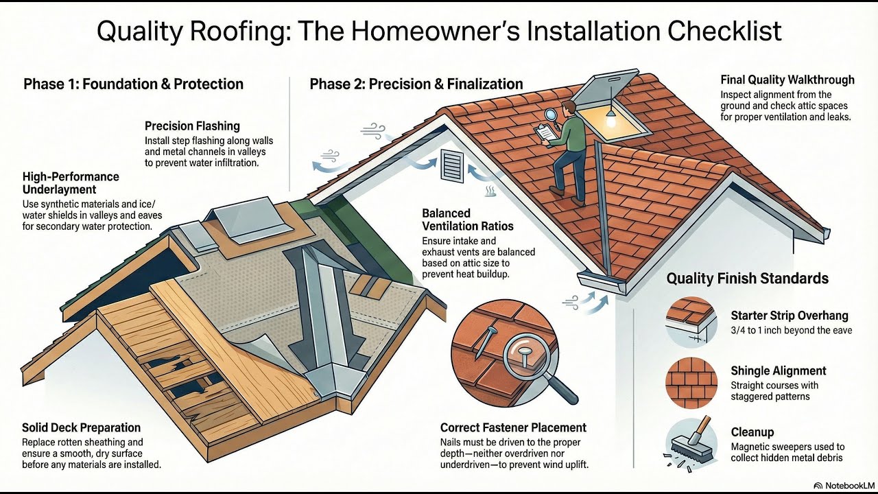 Quality Installation Checklist for Roofing Contractors | American Roofing Experts 816-608-7773 KS