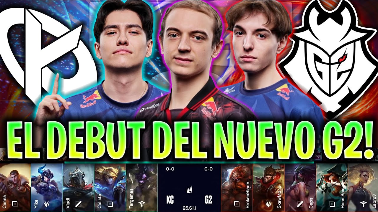 EL DEBUT DEL NUEVO G2 DE CAPS CONTRA YIKE!😱 - KC vs G2 LEC INVIERNO 2025 ESPAÑOL KNEKRO COSTREAM