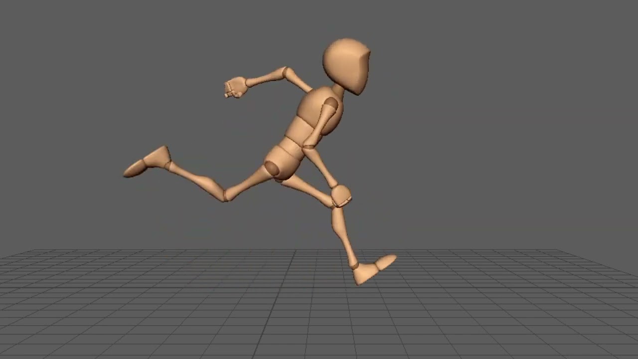 Bony Rig Run Cycle Exercise Side View
