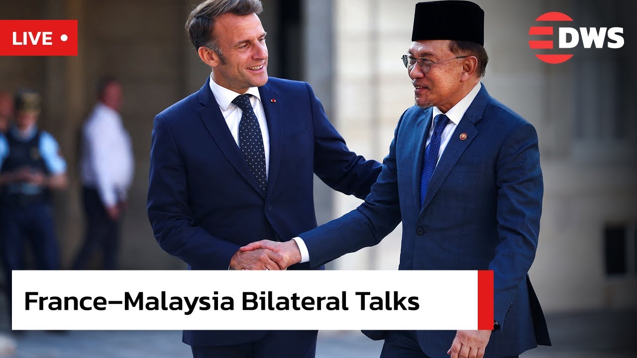 LIVE: Macron Meets Malaysia’s PM Anwar at Elysee Palace | France-Malaysia Talks 2025 | AC15