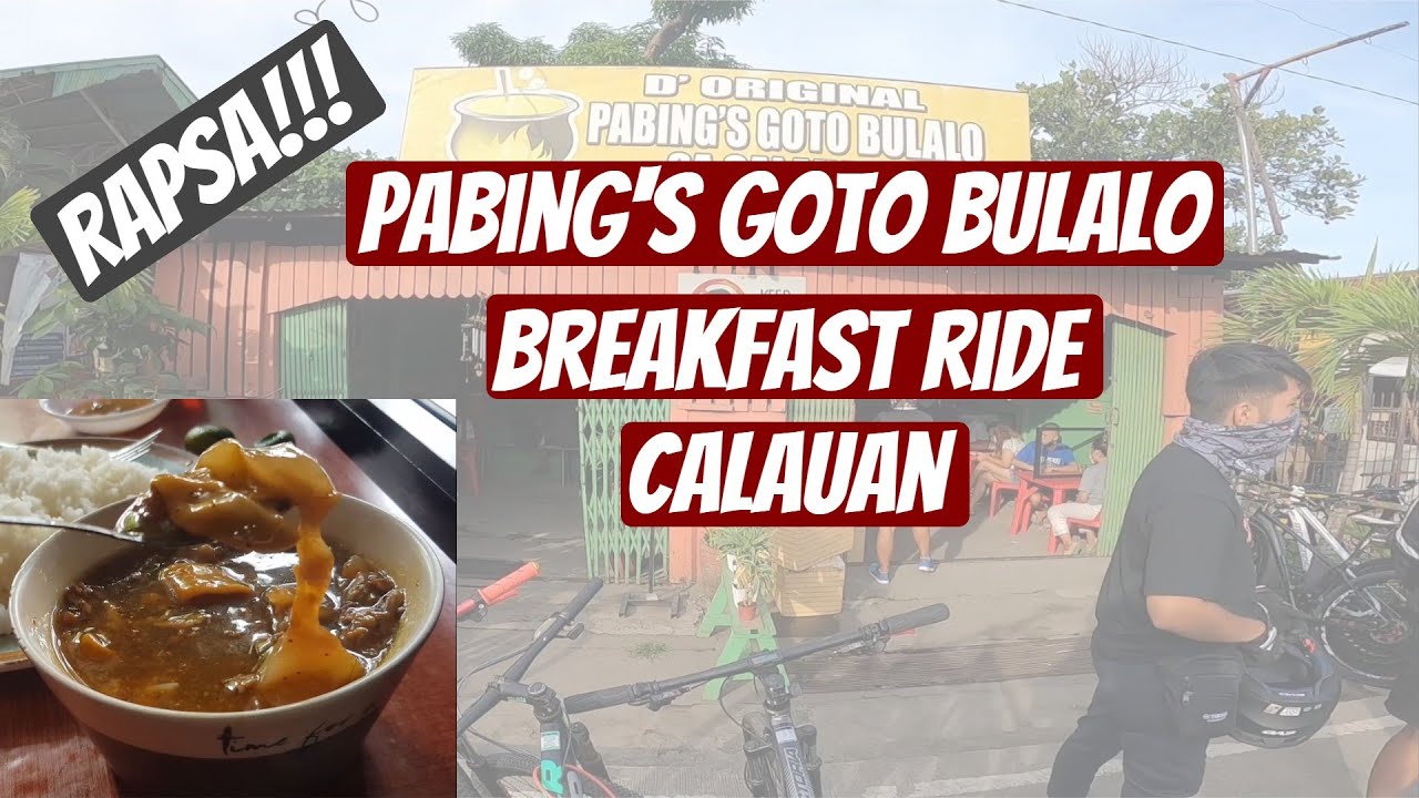 Pabing's Goto Bulalo in Calauan | Breakfast Ride feat Mikey Mike | Rapsa!!