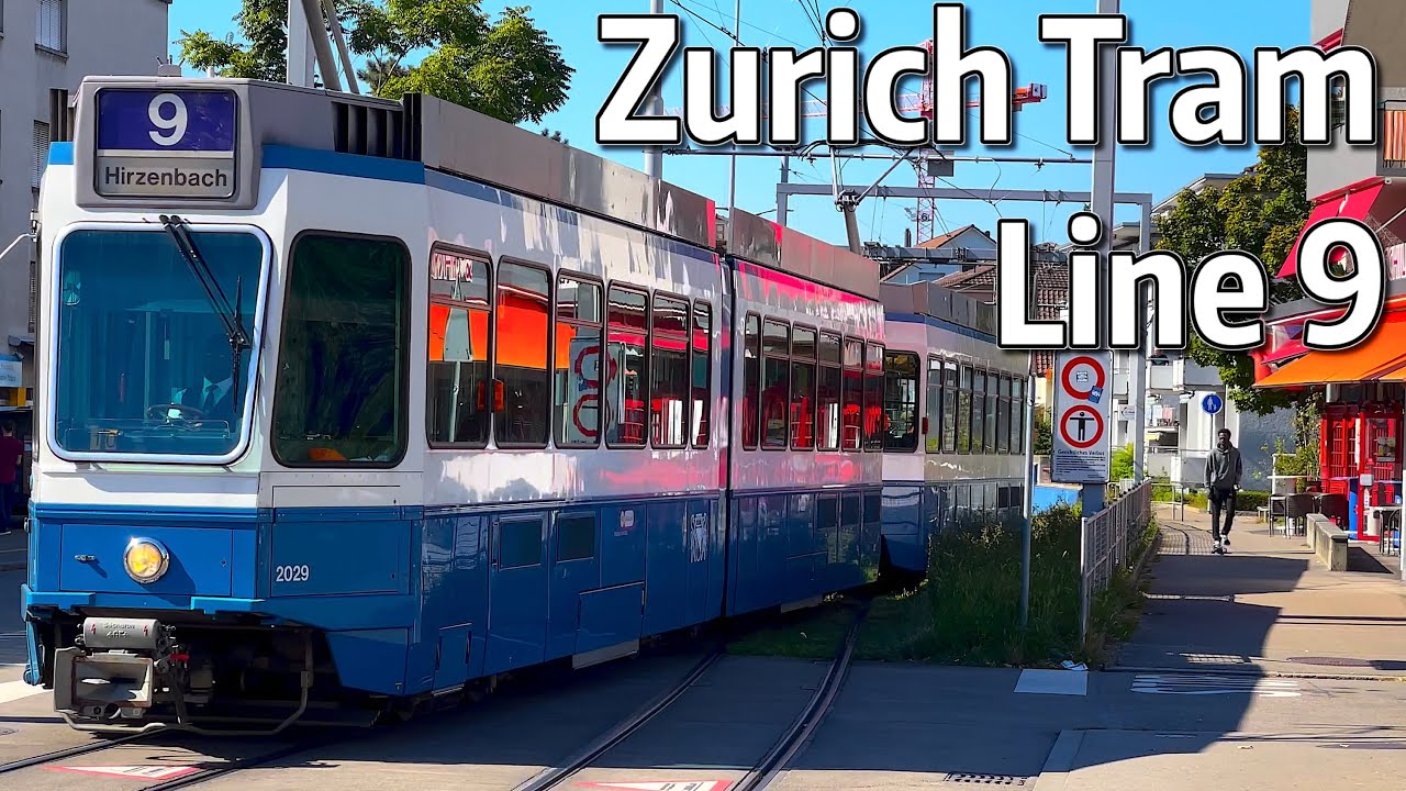 ⁴ᴷ⁶⁰ Exploring Zürich's Tram System - Line 9