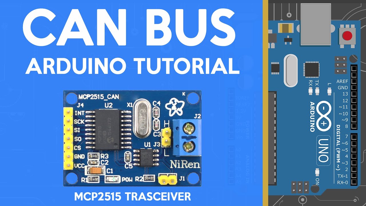Связь по CAN-шине с ARDUINO (MCP2515) Учебное пособие