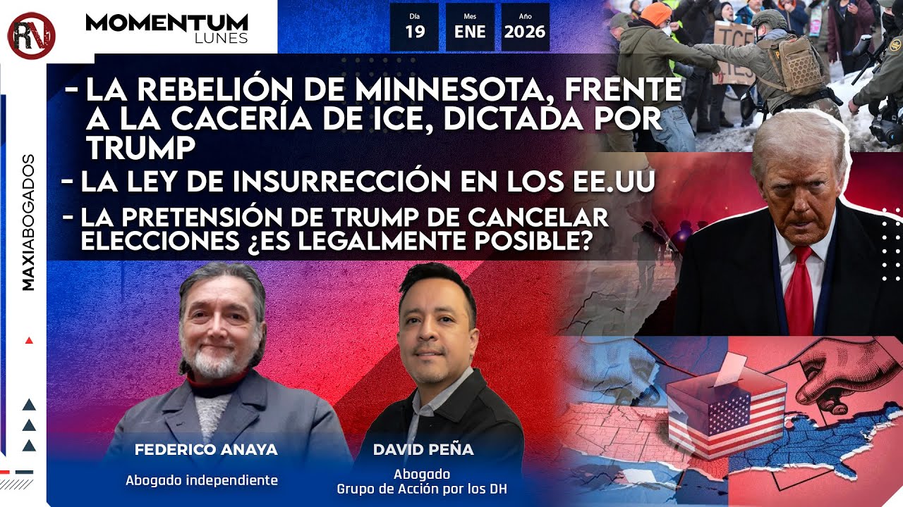 La rebelión de Minnesota | Ley de Insurrección en EE.UU | Pretensión de Trump de cancelar elecciones
