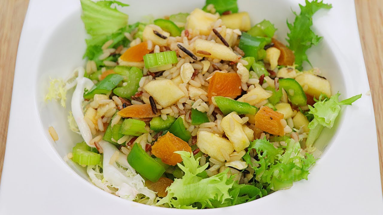 Ensalada de arroz salvaje | Receta vegana