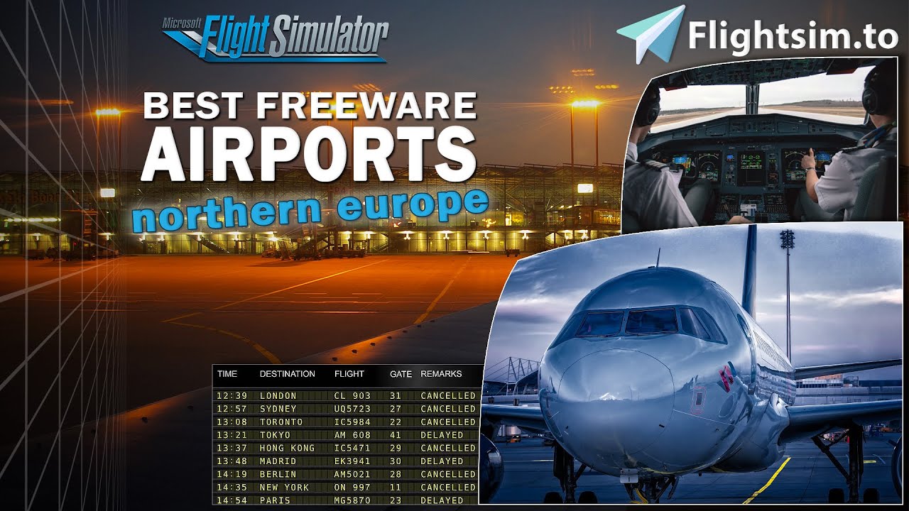 Best northern europe Freeware Airports 2024 ★ FS2024 ★ ENTC ★ ENGM ★ ENBR ★ EKVG ★ ENAL ★ EFKT