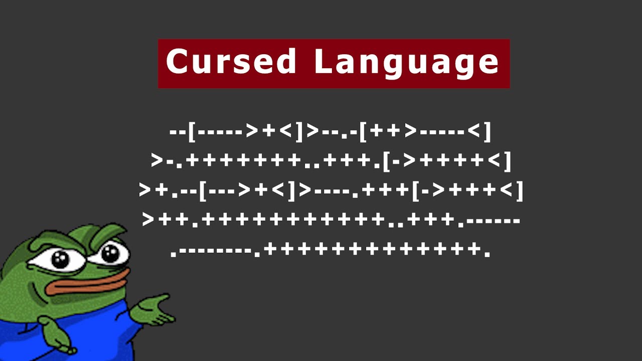 Cursed Programming Language - Brainf**k Tutorial