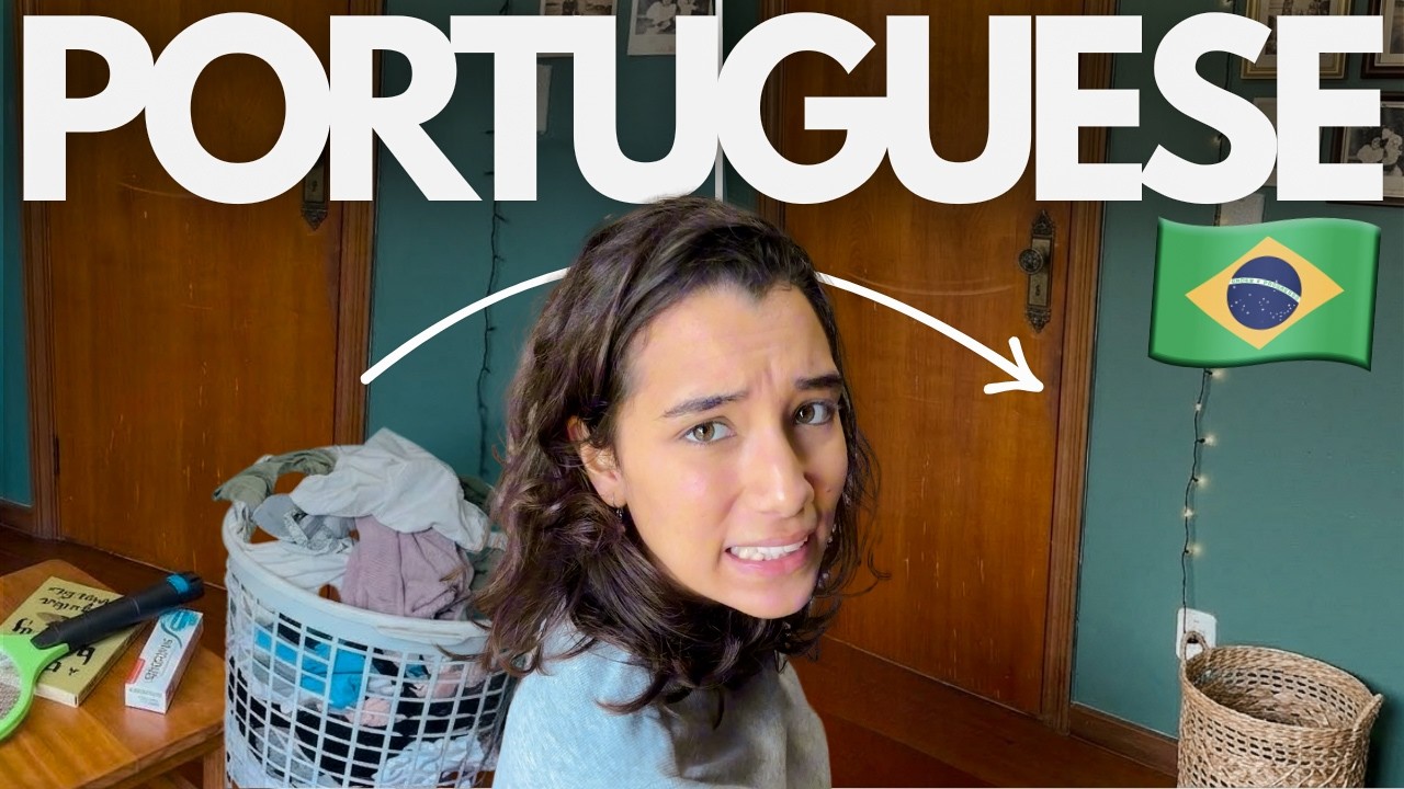 Learn Brazilian Portuguese While I Clean My Messy Room 🇧🇷 Brazilian Portuguese Comprehensible Input