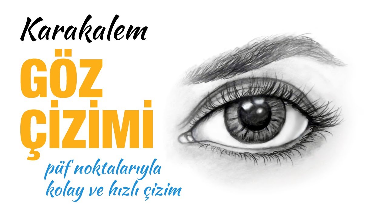 Karakalem Göz Çizimi / Karakalem Portre